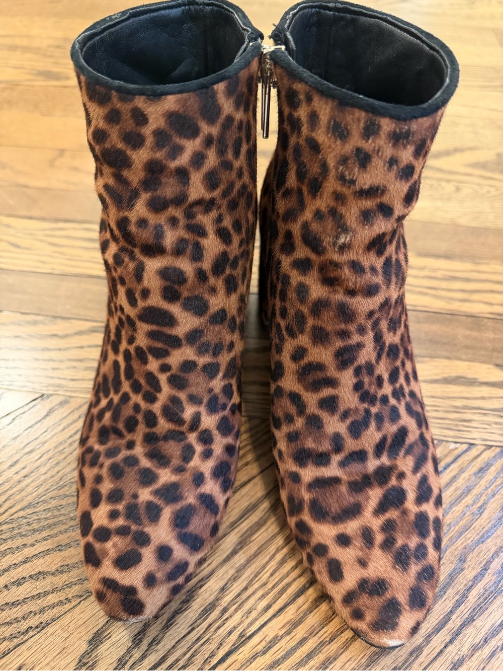 Marc Fisher Booties Leopard Print Ankle Boots - Brown Leopard Women's Boots